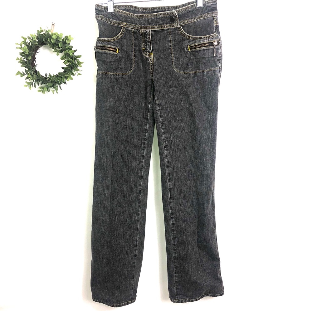 IDEOLOGY GRAY MID RISE JEANS
